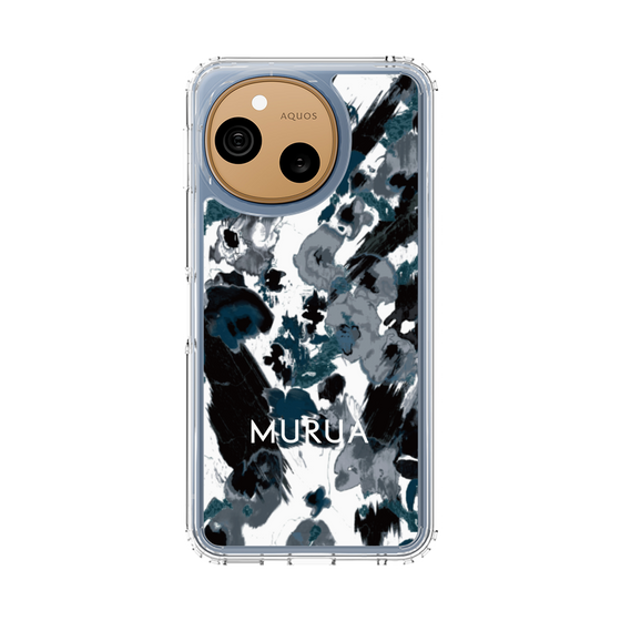 スリムプロテクションケース［ MURUA - アートプリント - Black × White ］