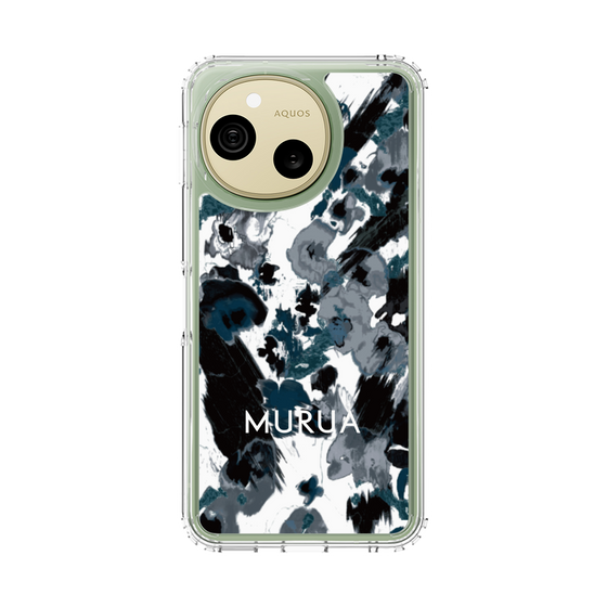 スリムプロテクションケース［ MURUA - アートプリント - Black × White ］