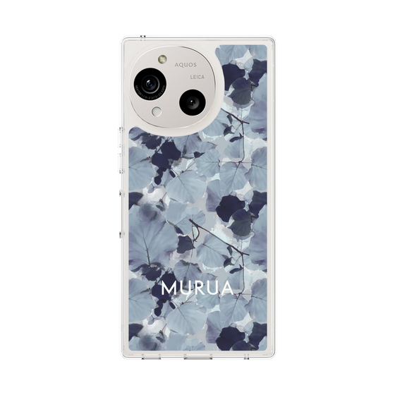 スリムプロテクションケース［ MURUA - アートプリント - Gray ］