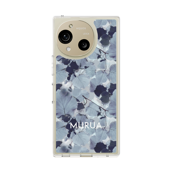 スリムプロテクションケース［ MURUA - アートプリント - Gray ］