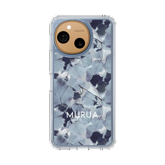 スリムプロテクションケース［ MURUA - アートプリント - Gray ］
