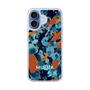 スリムプロテクションケース［ MURUA - アートプリント - Navy × Orange ］