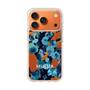 スリムプロテクションケース［ MURUA - アートプリント - Navy × Orange ］