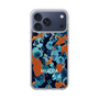 スリムプロテクションケース［ MURUA - アートプリント - Navy × Orange ］