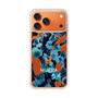 スリムプロテクションケース［ MURUA - アートプリント - Navy × Orange ］