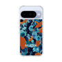 スリムプロテクションケース［ MURUA - アートプリント - Navy × Orange ］