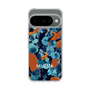 スリムプロテクションケース［ MURUA - アートプリント - Navy × Orange ］