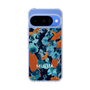 スリムプロテクションケース［ MURUA - アートプリント - Navy × Orange ］