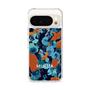 スリムプロテクションケース［ MURUA - アートプリント - Navy × Orange ］
