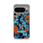 スリムプロテクションケース［ MURUA - アートプリント - Navy × Orange ］