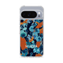 スリムプロテクションケース［ MURUA - アートプリント - Navy × Orange ］