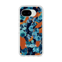 スリムプロテクションケース［ MURUA - アートプリント - Navy × Orange ］