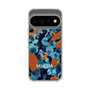 スリムプロテクションケース［ MURUA - アートプリント - Navy × Orange ］