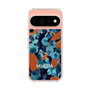 スリムプロテクションケース［ MURUA - アートプリント - Navy × Orange ］
