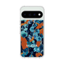 スリムプロテクションケース［ MURUA - アートプリント - Navy × Orange ］