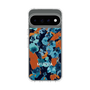 スリムプロテクションケース［ MURUA - アートプリント - Navy × Orange ］