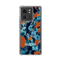 スリムプロテクションケース［ MURUA - アートプリント - Navy × Orange ］