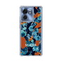 スリムプロテクションケース［ MURUA - アートプリント - Navy × Orange ］