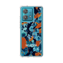 スリムプロテクションケース［ MURUA - アートプリント - Navy × Orange ］