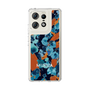 スリムプロテクションケース［ MURUA - アートプリント - Navy × Orange ］