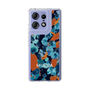 スリムプロテクションケース［ MURUA - アートプリント - Navy × Orange ］