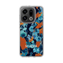 スリムプロテクションケース［ MURUA - アートプリント - Navy × Orange ］