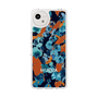 スリムプロテクションケース［ MURUA - アートプリント - Navy × Orange ］