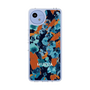 スリムプロテクションケース［ MURUA - アートプリント - Navy × Orange ］