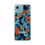 スリムプロテクションケース［ MURUA - アートプリント - Navy × Orange ］