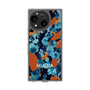 スリムプロテクションケース［ MURUA - アートプリント - Navy × Orange ］