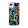 スリムプロテクションケース［ MURUA - アートプリント - Navy × Orange ］