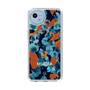 スリムプロテクションケース［ MURUA - アートプリント - Navy × Orange ］