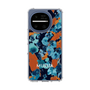 スリムプロテクションケース［ MURUA - アートプリント - Navy × Orange ］