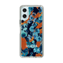 スリムプロテクションケース［ MURUA - アートプリント - Navy × Orange ］