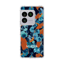 スリムプロテクションケース［ MURUA - アートプリント - Navy × Orange ］