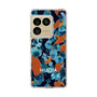 スリムプロテクションケース［ MURUA - アートプリント - Navy × Orange ］