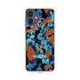 スリムプロテクションケース［ MURUA - アートプリント - Navy × Orange ］