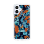 スリムプロテクションケース［ MURUA - アートプリント - Navy × Orange ］