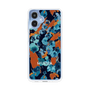 スリムプロテクションケース［ MURUA - アートプリント - Navy × Orange ］