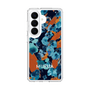 スリムプロテクションケース［ MURUA - アートプリント - Navy × Orange ］
