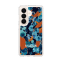 スリムプロテクションケース［ MURUA - アートプリント - Navy × Orange ］