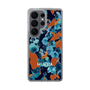 スリムプロテクションケース［ MURUA - アートプリント - Navy × Orange ］