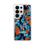 スリムプロテクションケース［ MURUA - アートプリント - Navy × Orange ］