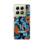スリムプロテクションケース［ MURUA - アートプリント - Navy × Orange ］