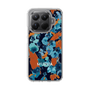 スリムプロテクションケース［ MURUA - アートプリント - Navy × Orange ］