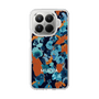 スリムプロテクションケース［ MURUA - アートプリント - Navy × Orange ］