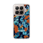 スリムプロテクションケース［ MURUA - アートプリント - Navy × Orange ］