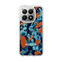 スリムプロテクションケース［ MURUA - アートプリント - Navy × Orange ］
