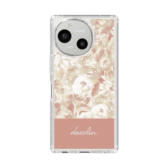 スリムプロテクションケース［ dazzlin - ペイントフラワー - Pink ］