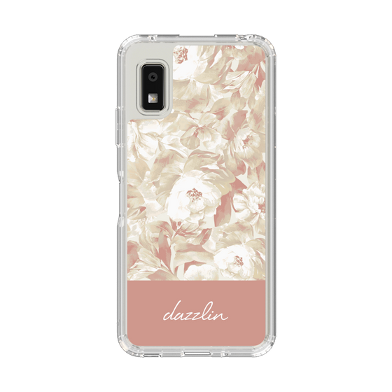 スリムプロテクションケース［ dazzlin - ペイントフラワー - Pink ］